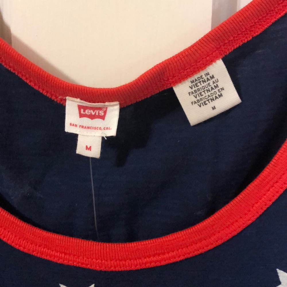 Ladies tank with Stars and Stripes - Picture 2 of 4